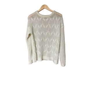 Soft Surroundings Cozy loose Knit Cottagecore Sweater Top with a hint of Sparkle